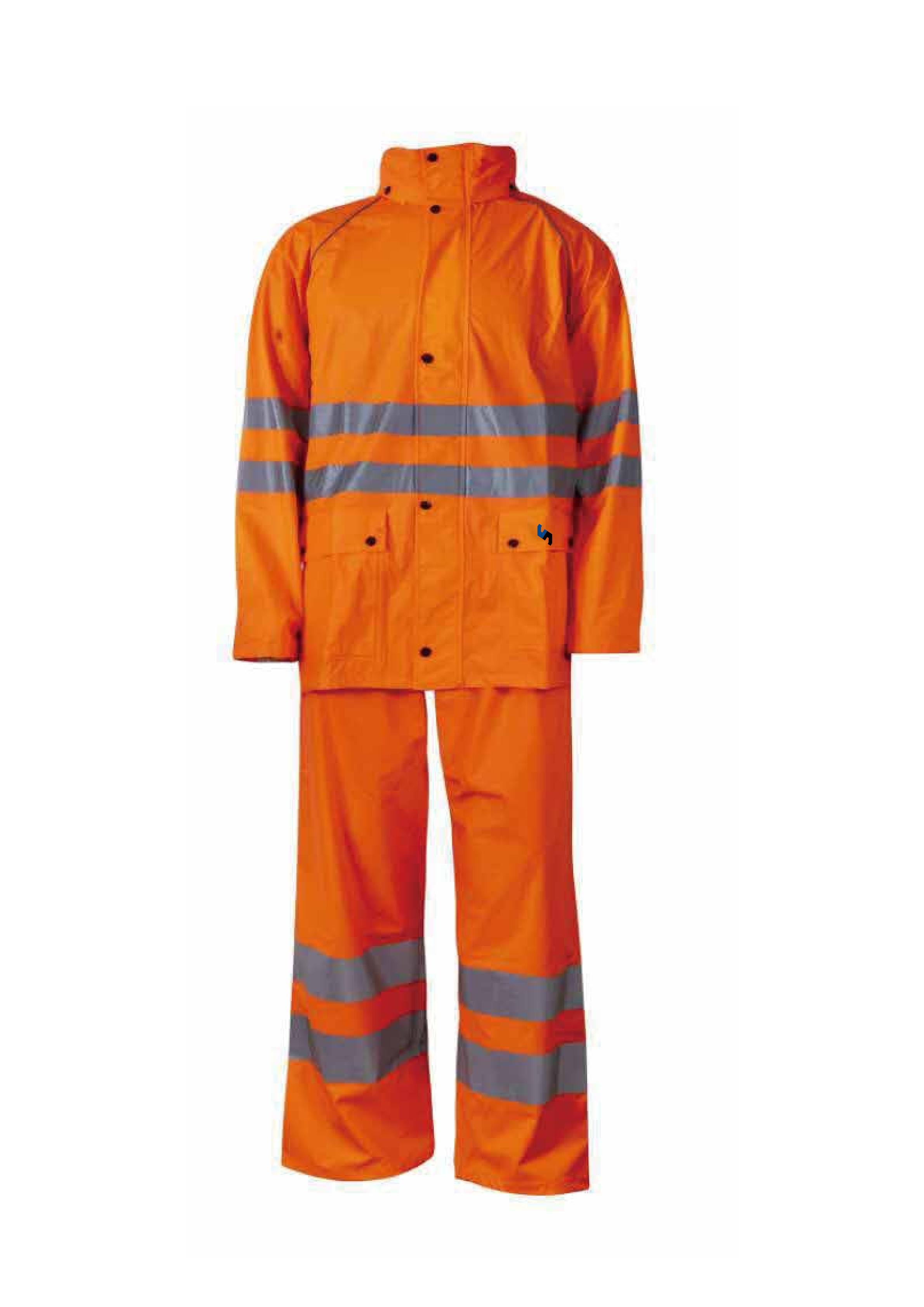 Hi Visbility PU Rainsuit with local refl