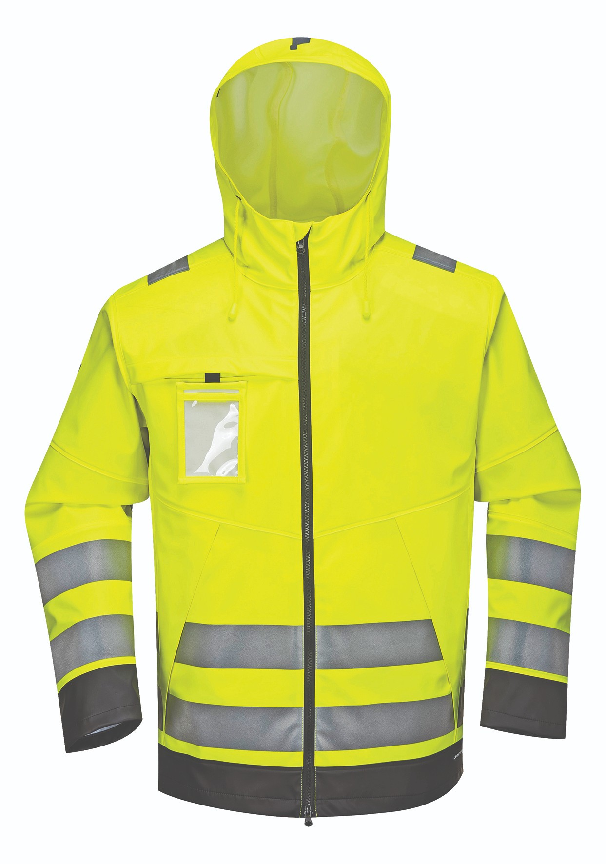 Hi Visbility PU Rain jacket with local r