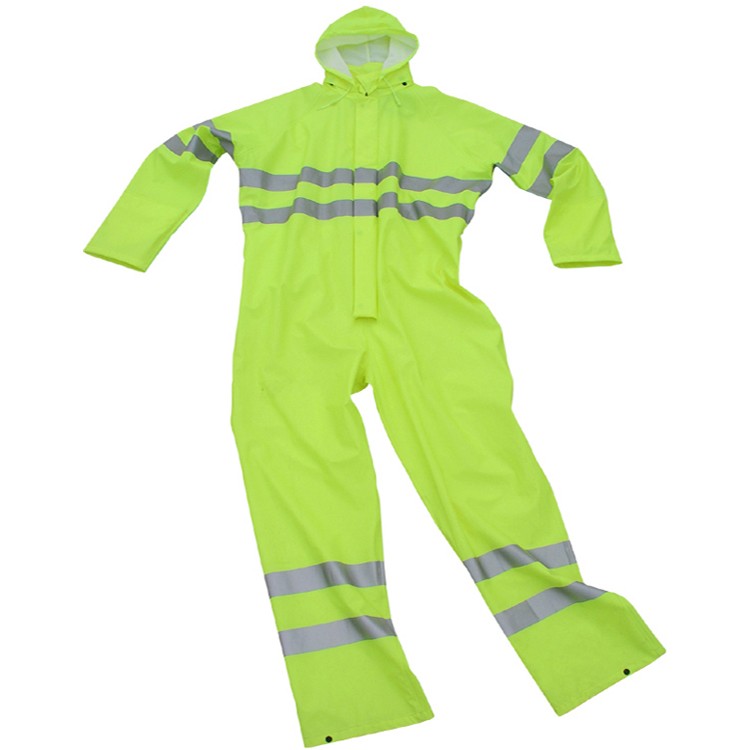 Hi Visbility PU Rainsuit with local refl